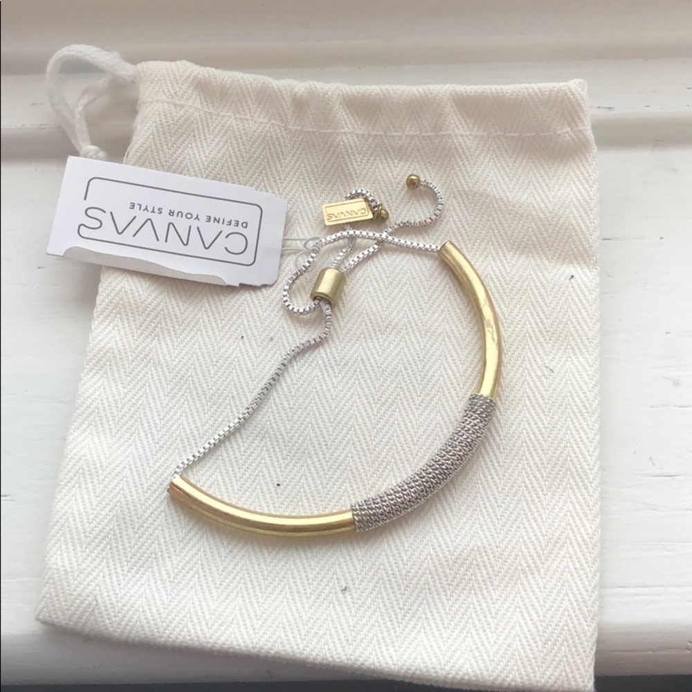 NWT Canvas Toggle Bracelet